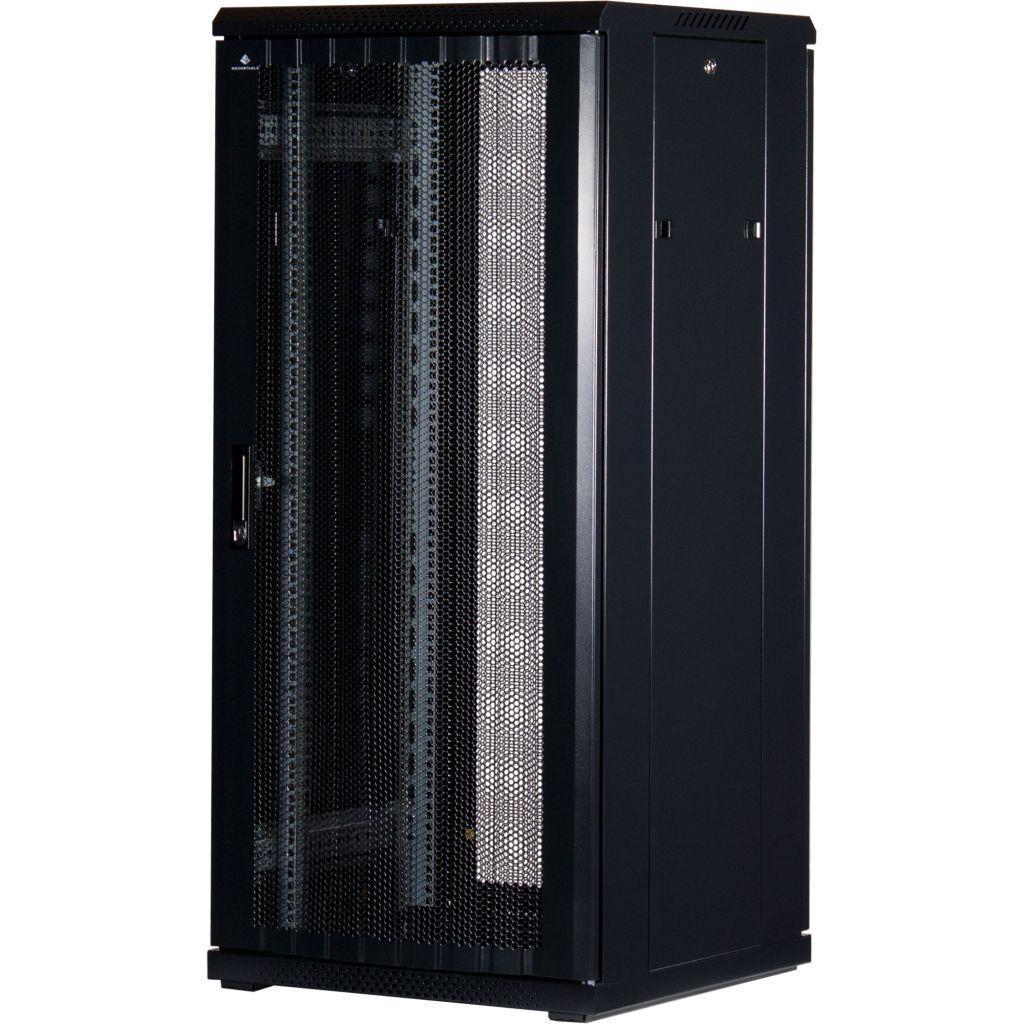 Rockstable 19 Zoll Serverschrank | Netzwerkschrank 27HE 600x600x1400mm (BxTxH) | RS19-6627PP | perforierte Tür