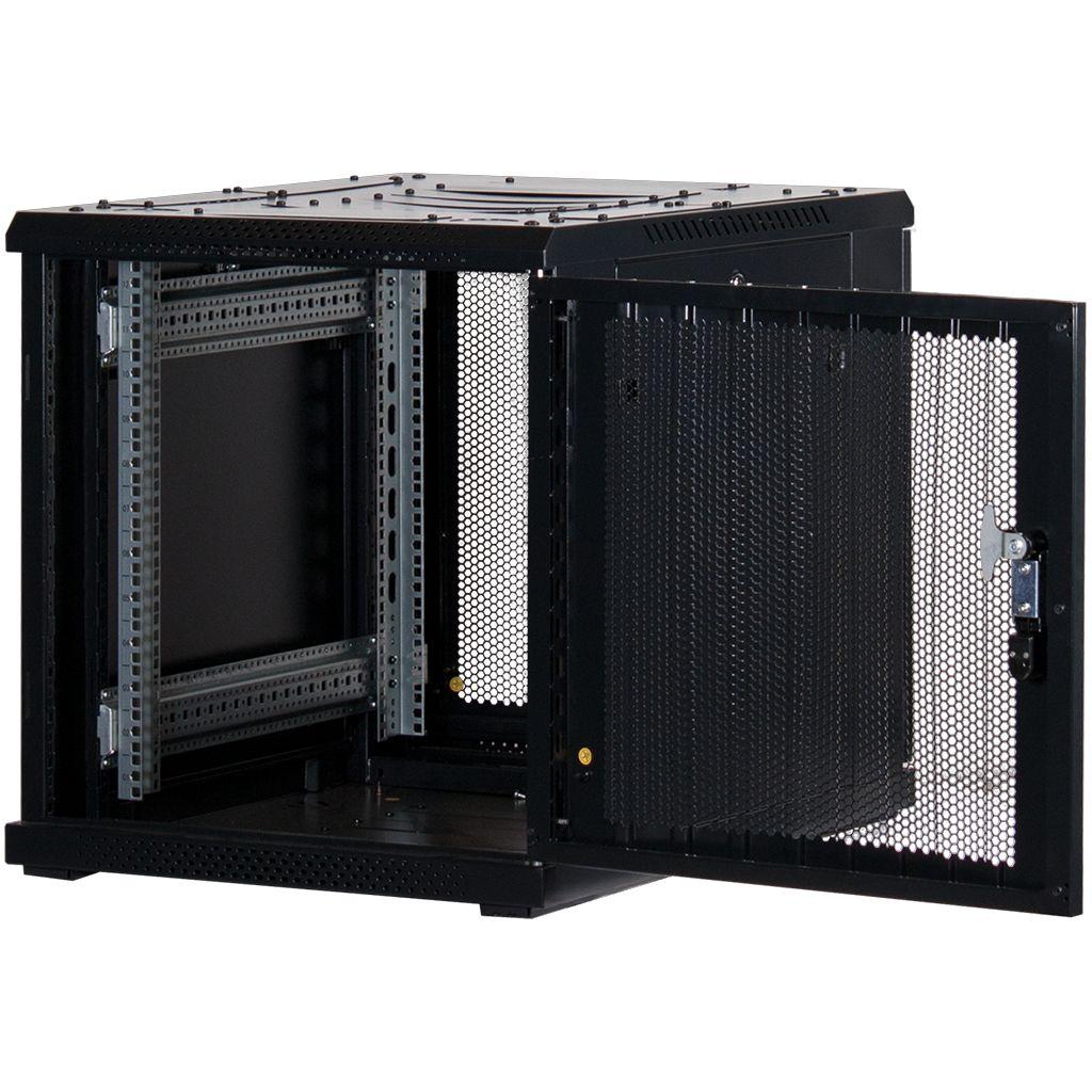 Rockstable 19 Zoll Serverschrank | Netzwerkschrank 12HE 600x800x637mm (BxTxH) | RS19-6812PP | perforierte Tür - RS19-6812PP - 4260714310642