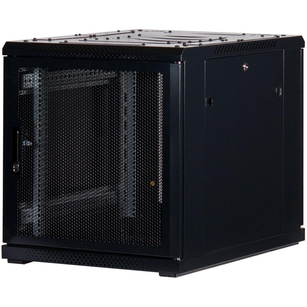 Rockstable 19 Zoll Serverschrank | Netzwerkschrank 12HE 600x800x637mm (BxTxH) | RS19-6812PP | perforierte Tür - RS19-6812PP - 4260714310642