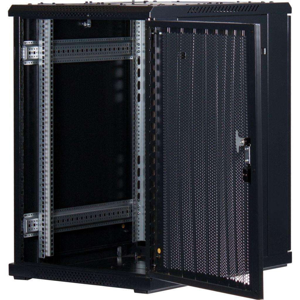 Rockstable 19 Zoll Serverschrank | Netzwerkschrank 18HE 600x800x900mm (BxTxH) | RS19-6818PP | perforierte Tür - RS19-6818PP - 4260714310697
