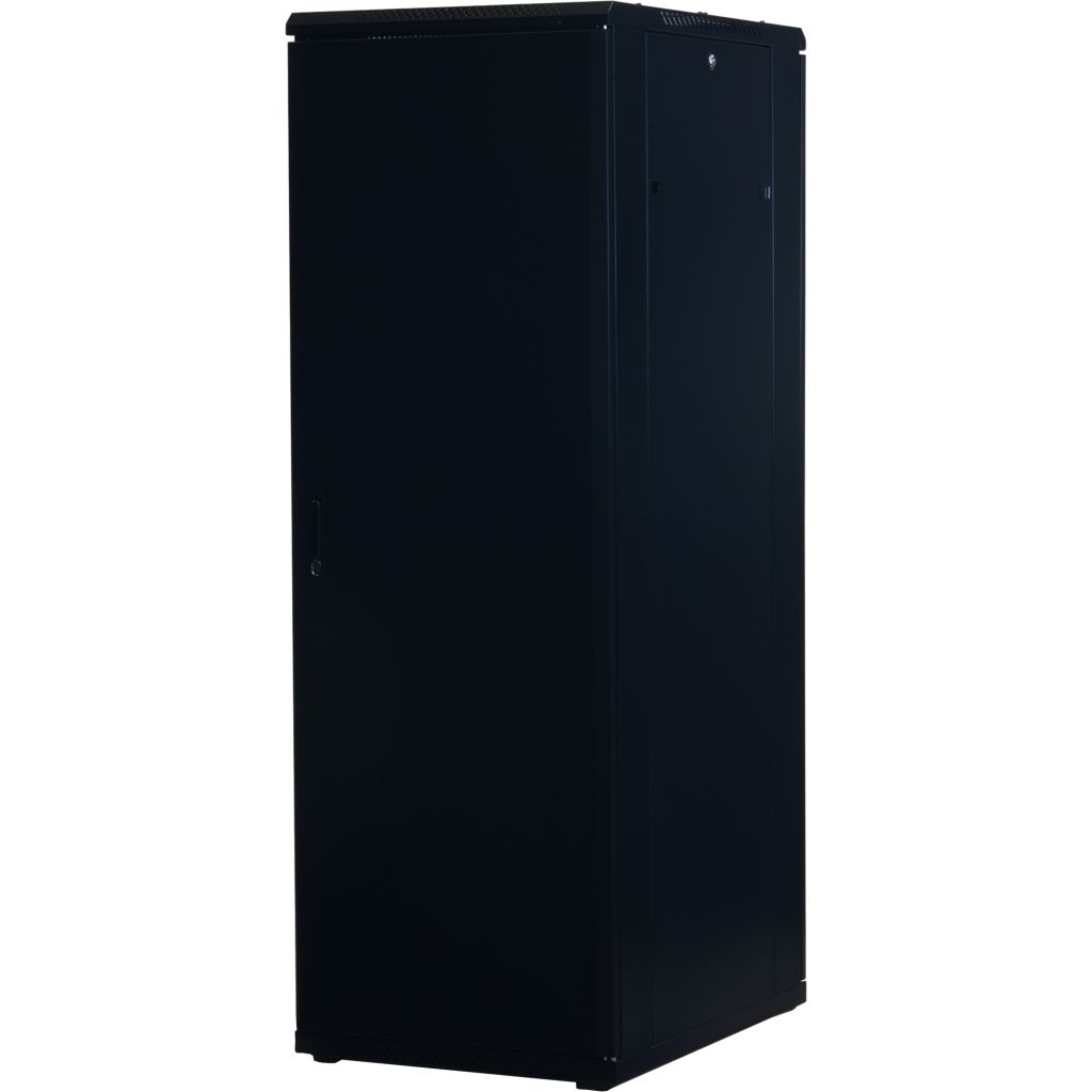 Rockstable 19 Zoll Serverschrank | Netzwerkschrank 37HE 600x800x1800mm (BxTxH) | RS19-6837 | Glastür - RS19-6837 - 4260714310550
