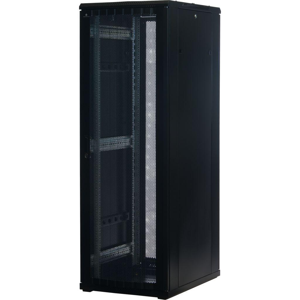 Rockstable 19 Zoll Serverschrank | Netzwerkschrank 37HE 600x800x1800mm (BxTxH) | RS19-6837PP | perforierte Tür