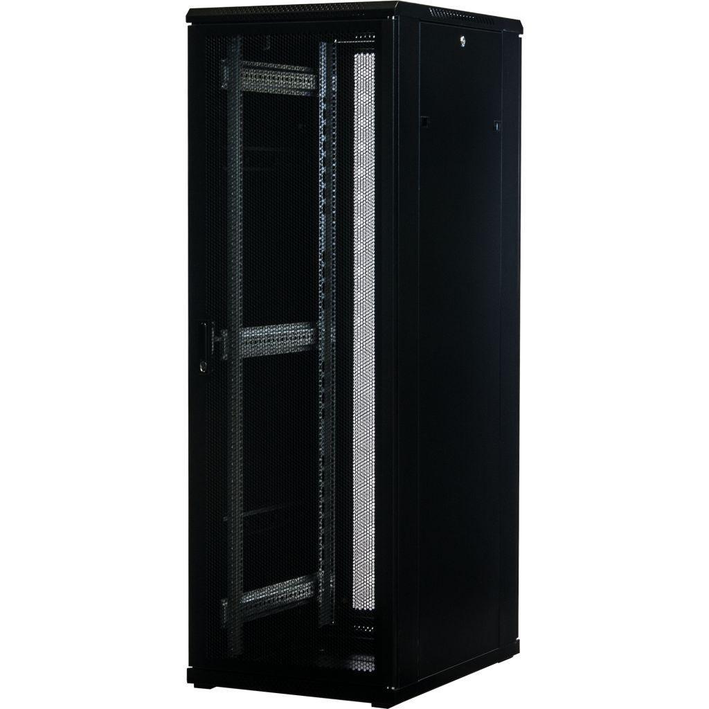 Rockstable 19 Zoll Serverschrank | Netzwerkschrank 37HE 600x800x1800mm (BxTxH) | RS19-6837PP | perforierte Tür