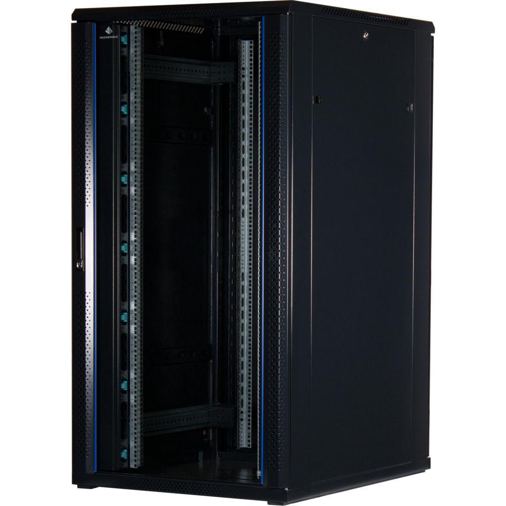 Rockstable 19 Zoll Serverschrank | Netzwerkschrank 32HE 800x1000x1600mm (BxTxH) | RS19-8032 | Glastür