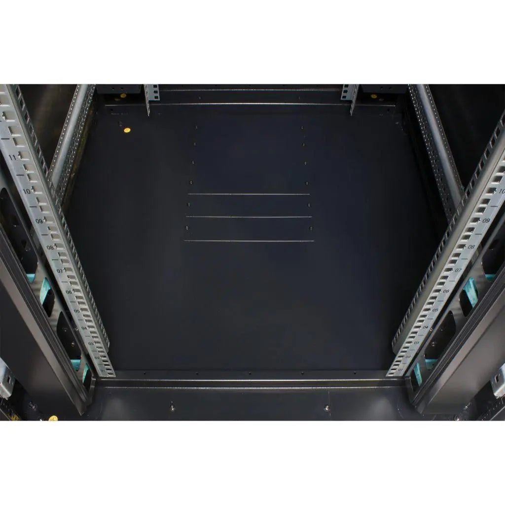 Rockstable 19 Zoll Serverschrank | Netzwerkschrank 42HE 800x1000x2000mm (BxTxH) | RS19-8042 | Glastür - RS19-8042 - 4260714310628