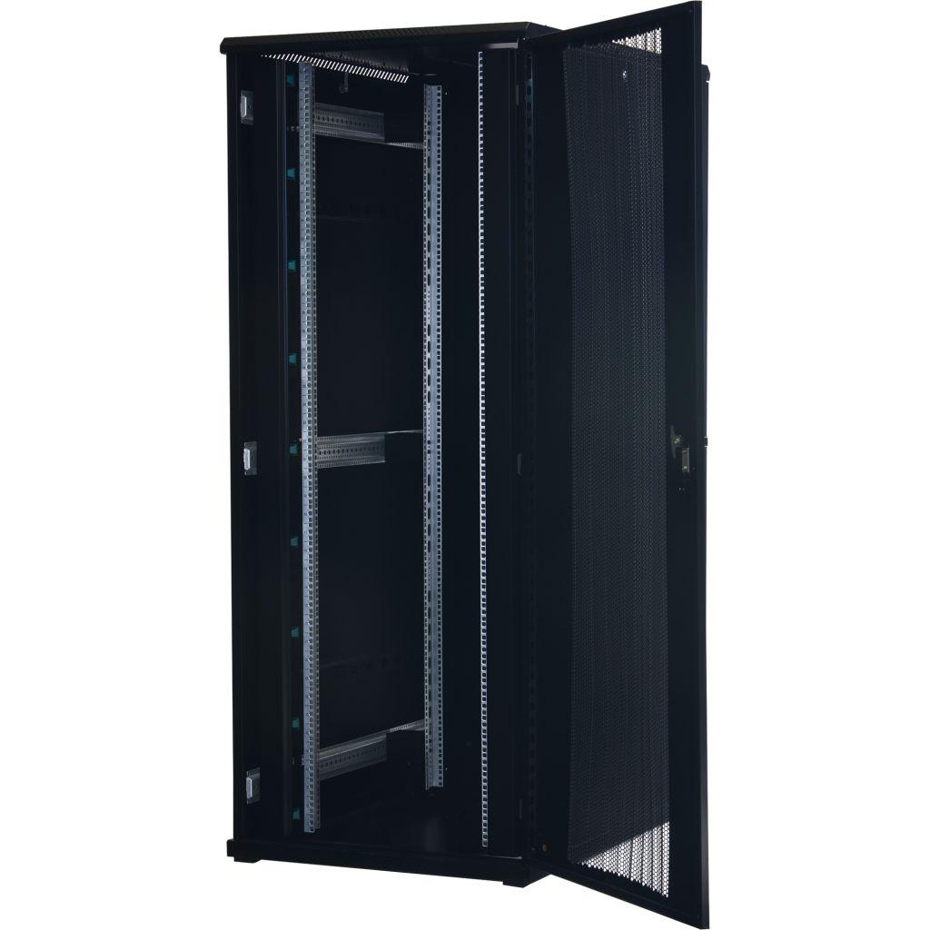 Rockstable 19 Zoll Serverschrank | Netzwerkschrank 42HE 800x1200x2000mm (BxTxH) | RS19-8242PD | perforierte Tür - RS19-8242PD - 4260714310949