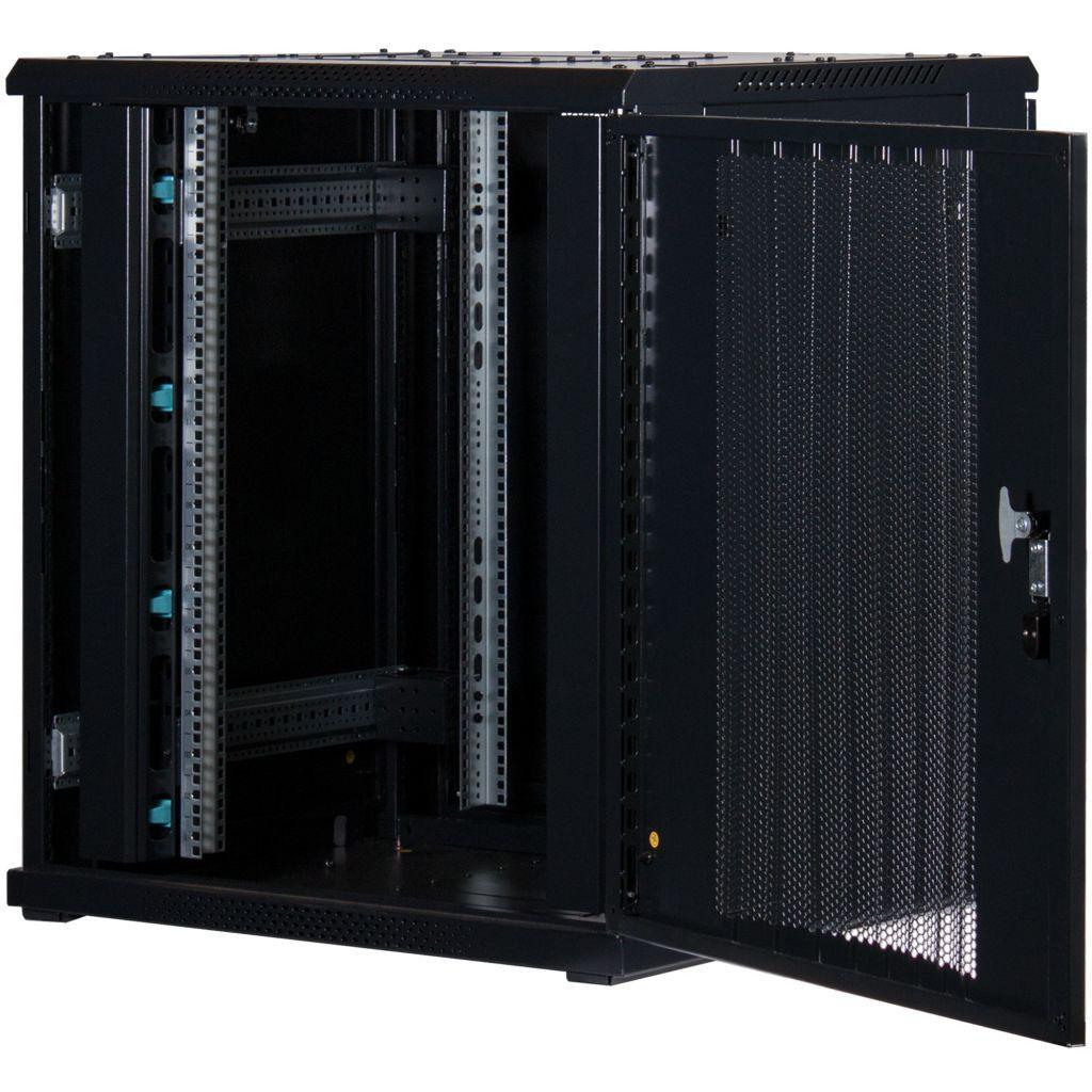 Rockstable 19 Zoll Serverschrank | Netzwerkschrank 18HE 800x800x900mm (BxTxH) | RS19-8818PP | perforierte Tür