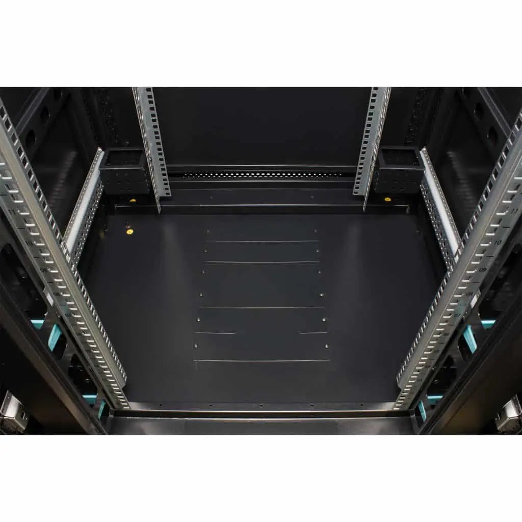Rockstable 19 Zoll Serverschrank | Netzwerkschrank 32HE 800x800x1600mm (BxTxH) | RS19-8832PP | perforierte Tür - RS19-8832PP - 4260714310840