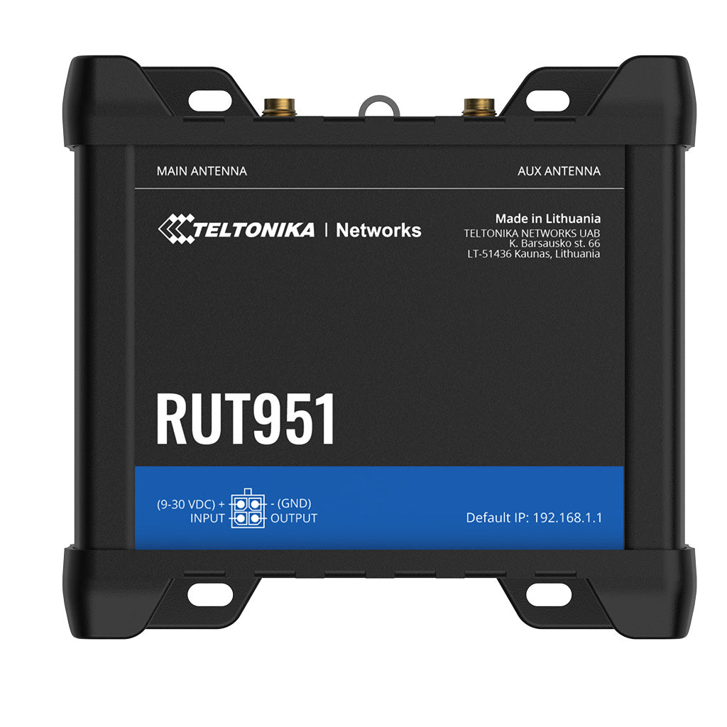 Teltonika RUT951 - Wireless Router - WWAN - 3-Port-Switch - RUT951000000 - 4779051840168 - Brocon Shop