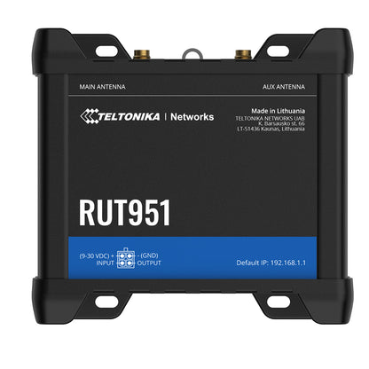 Teltonika RUT951 - Wireless Router - WWAN - 3-Port-Switch - RUT951000000 - 4779051840168 - Brocon Shop