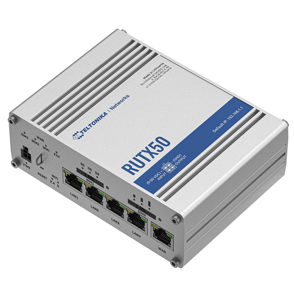 Teltonika RUTX50 5G Router - RUTX50000000 - 4779051840250