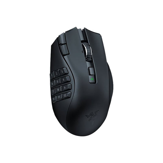 Razer Naga V2 HyperSpeed gaming mouse with 11 buttons and ergonomic design for right-handed users.