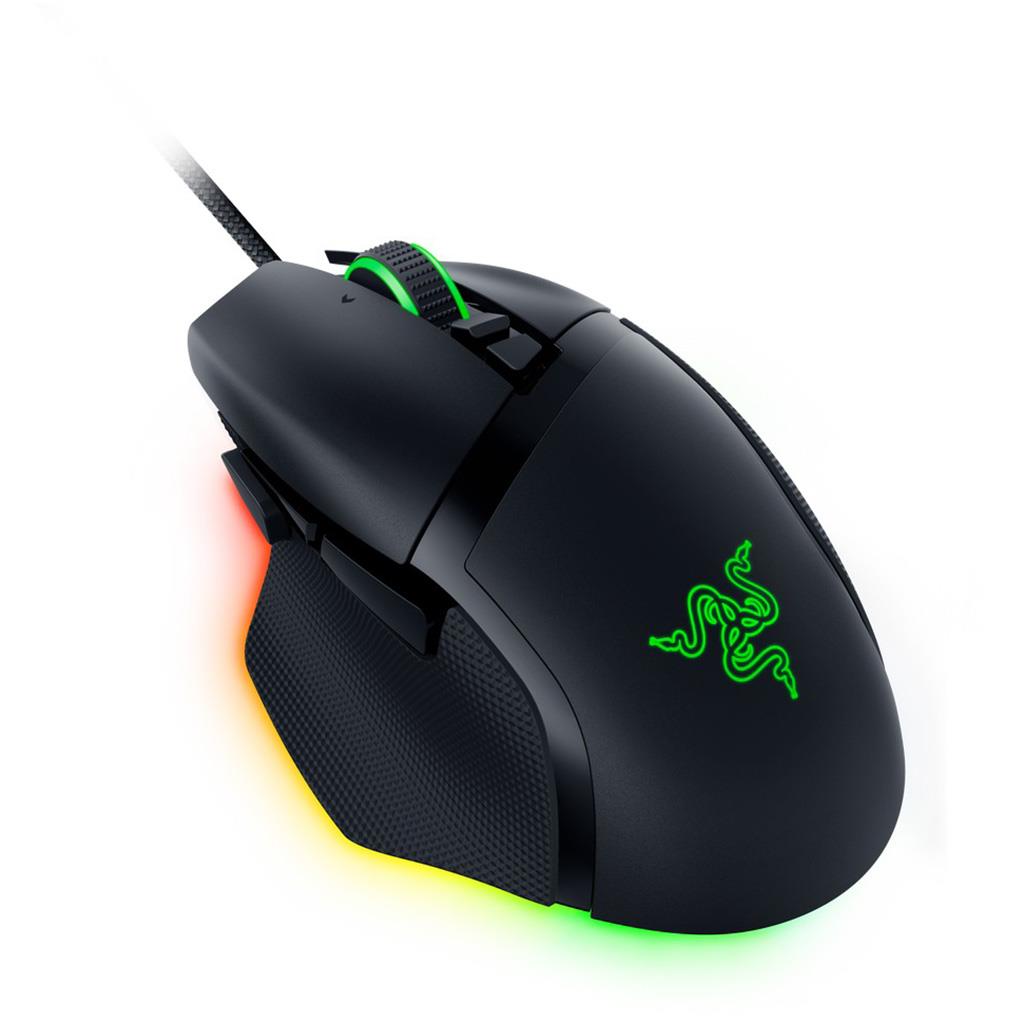 Razer Basilisk V3 Maus rechts - Gaming Maus mit 26000 DPI, 11 Tasten und Kabel, schwarz