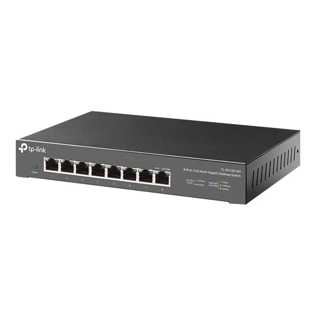 TP-LINK TL-SG108-M2 Switch with 8 ports for fast network connectivity and efficient data management.
