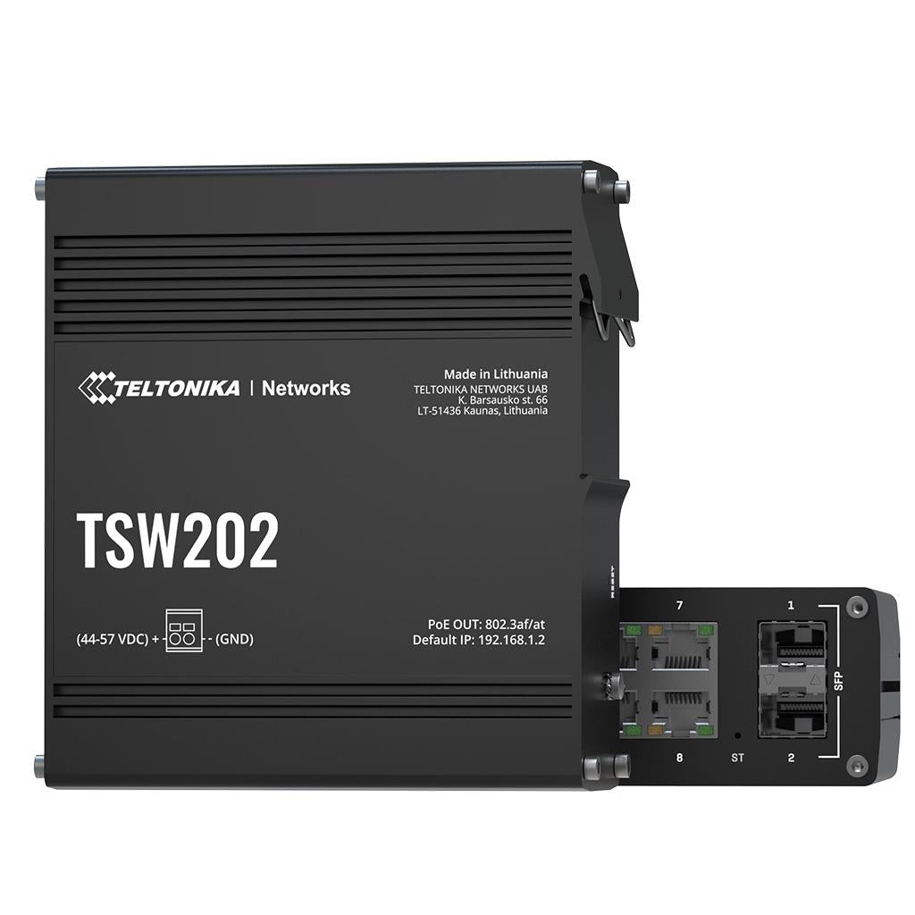 Teltonika TSW202 - Switch - managed - 8 x 10/100/1000 (PoE+)