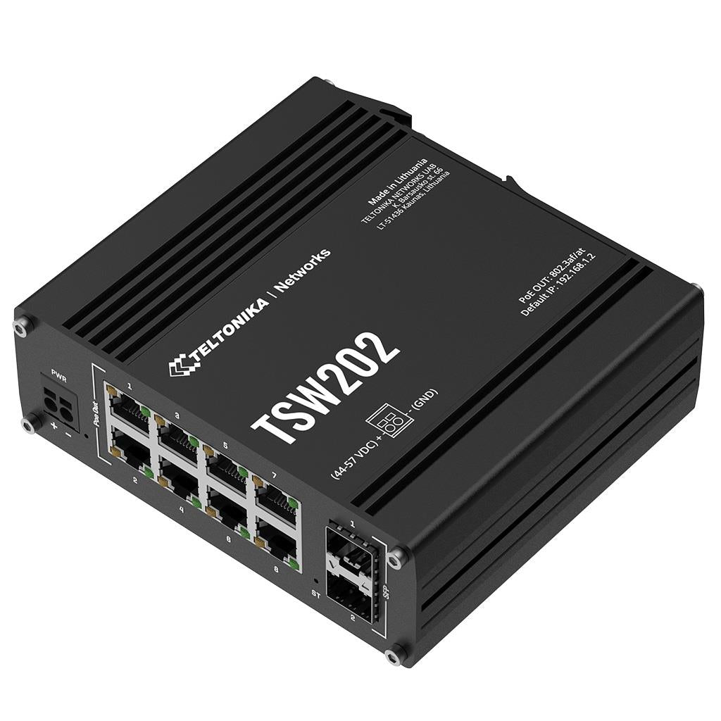 Teltonika TSW202 - Switch - managed - 8 x 10/100/1000 (PoE+)