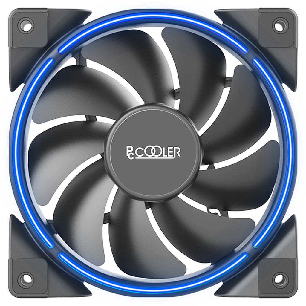 PCCOOLER Lüfter - Bis zu 1800 U/min und 54,5 CFM - verschiedene Farben - CORONA-BLUE - 4260419419176
