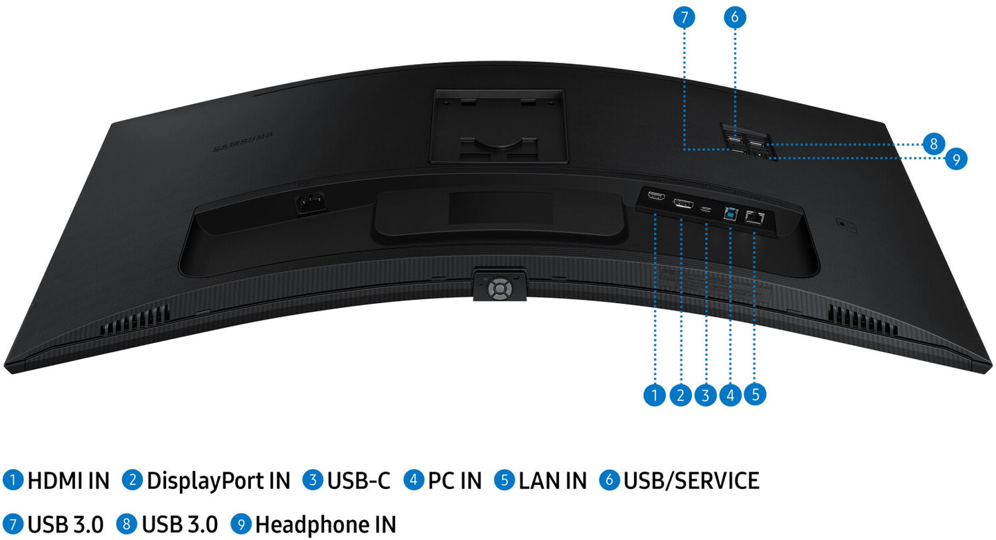 Samsung S65UC - 86,4 cm (34") - 3440 x 1440 Pixel - UltraWide Quad HD - LCD - 5 ms - Schwarz