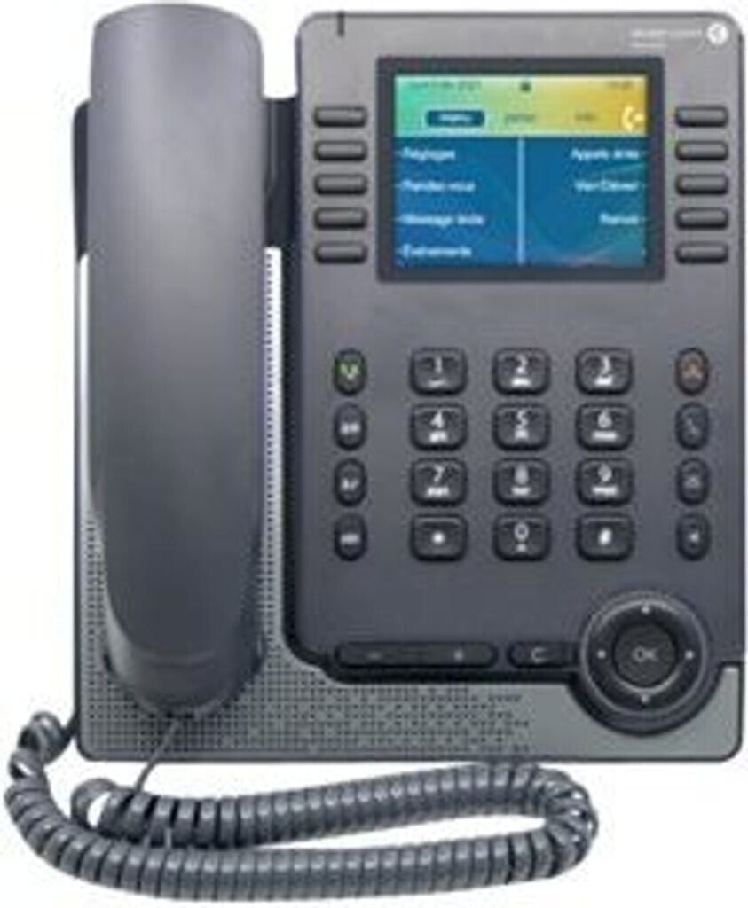 Alcatel Lucent Enterprise ALE-30h - IP-Telefon - Grau - Kabelgebundenes Mobilteil - Tisch/Wand - IP22 - LCD