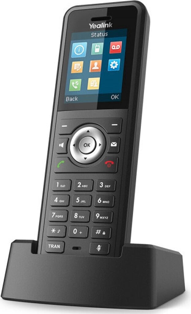 Yealink W79P - IP-Mobiltelefon - Schwarz - Kabelloses Mobilteil - Tisch/Wand - 50 m - 300 m