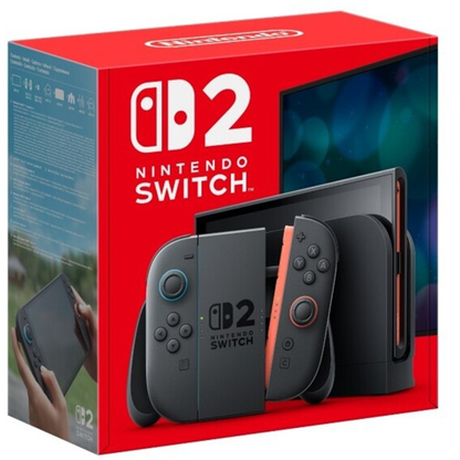 Nintendo Switch 2, Nintendo Switch 2, Schwarz, Analog / Digital, D-Pad, Home button, Menü-Taste, Power-Taste, Tasten, LCD