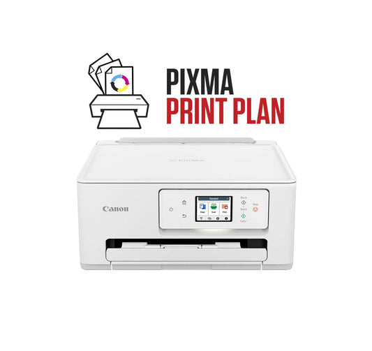 Canon PIXMA TS7650i Multifunktionsdrucker mit PIXMA Print Plan und Touchscreen.