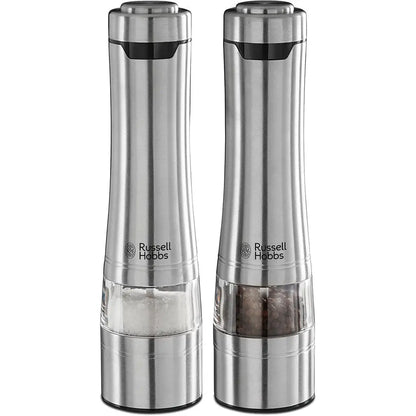 Russell Hobbs 23460-56 - Salz- und Pfeffermühlen-Set - Edelstahl - Edelstahl - Keramik - Pfeffer - Salz - AA