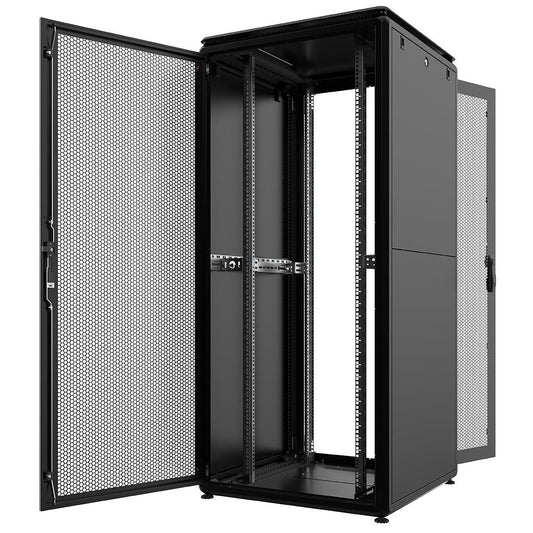 Rockstable 42HE 19 Zoll 800x800x2027mm (BxTxH) Serverschrank | Netzwerkschrank perforierte Tür - Premium Line