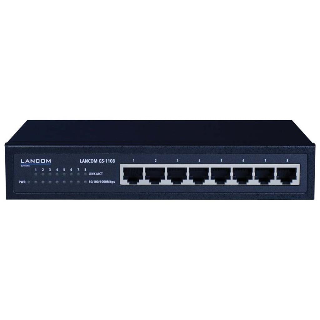 Lancom GS-1108 - Unmanaged - L2 - Gigabit Ethernet (10/100/1000) - Vollduplex