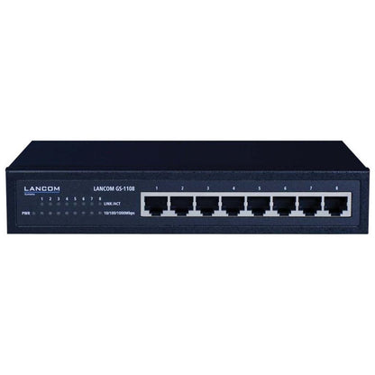 Lancom GS-1108 - Unmanaged - L2 - Gigabit Ethernet (10/100/1000) - Vollduplex