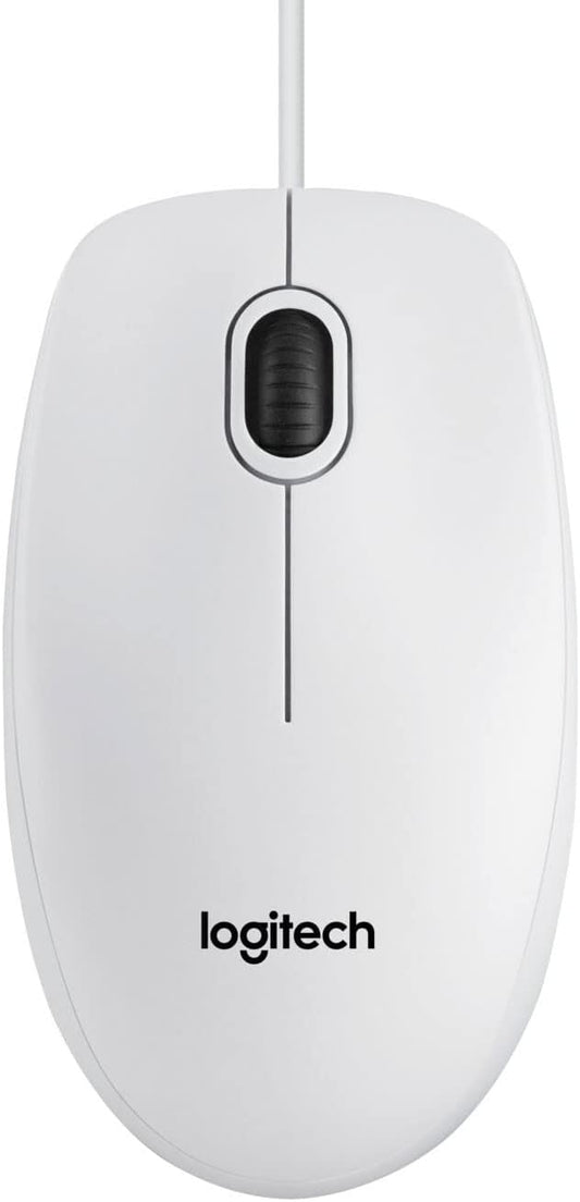 Logitech B100 - optische Maus - weiß