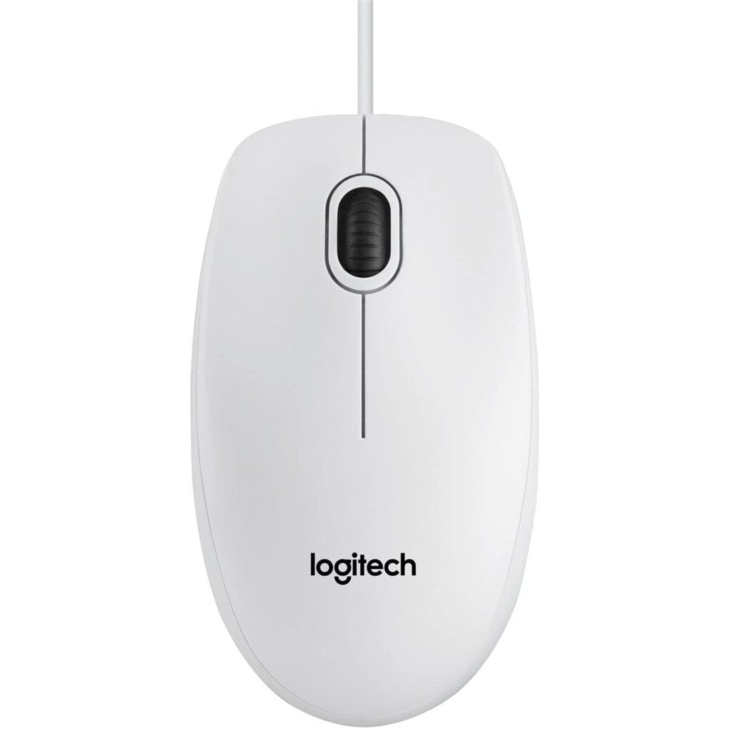 Logitech B100 - optische Maus - weiß