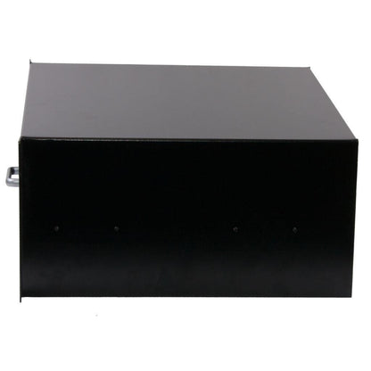 Rockstable 4 HE 19" Abschließbare Schublade - Schubladeneinheit - Schwarz - Stahl - 4U - Oval - 48,3 cm (19 Zoll)