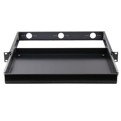 Rockstable 1 HE 19" Schublade - Schubladeneinheit - Schwarz - Stahl - 1U - Oval - 48,3 cm (19 Zoll)