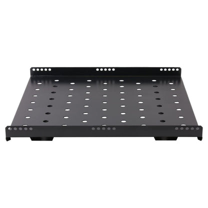 Rockstable 1 HE 19" Schwerlast Fachboden - Regalboden - Schwarz - SPCC - Stahl - 60 kg - 1U - Oval