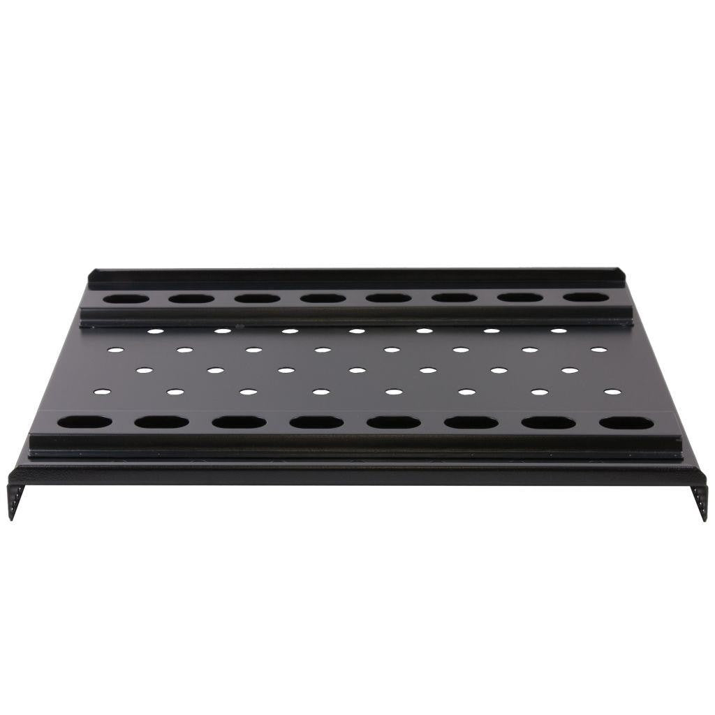 Rockstable 1 HE 19" Schwerlast Fachboden - Regalboden - Schwarz - SPCC - Stahl - 60 kg - 1U - Oval