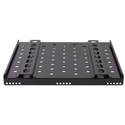 Rockstable 1 HE 19" Schwerlast Fachboden - Regalboden - Schwarz - SPCC - Stahl - 60 kg - 1U - Oval
