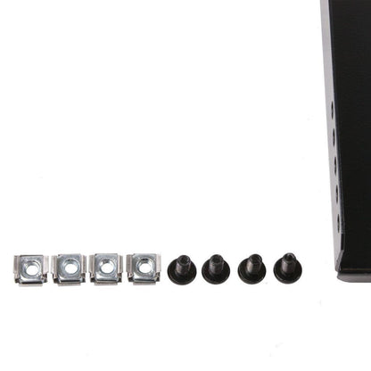 Rockstable 1 HE 19" Schwerlast Fachboden - Regalboden - Schwarz - SPCC - Stahl - 60 kg - 1U - Oval