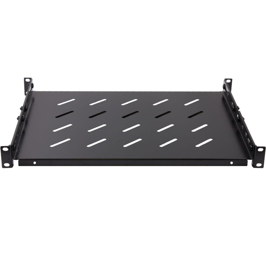 Rockstable 1 HE 19 Zoll Fachboden schwerlast, perforiert | 363mm tief