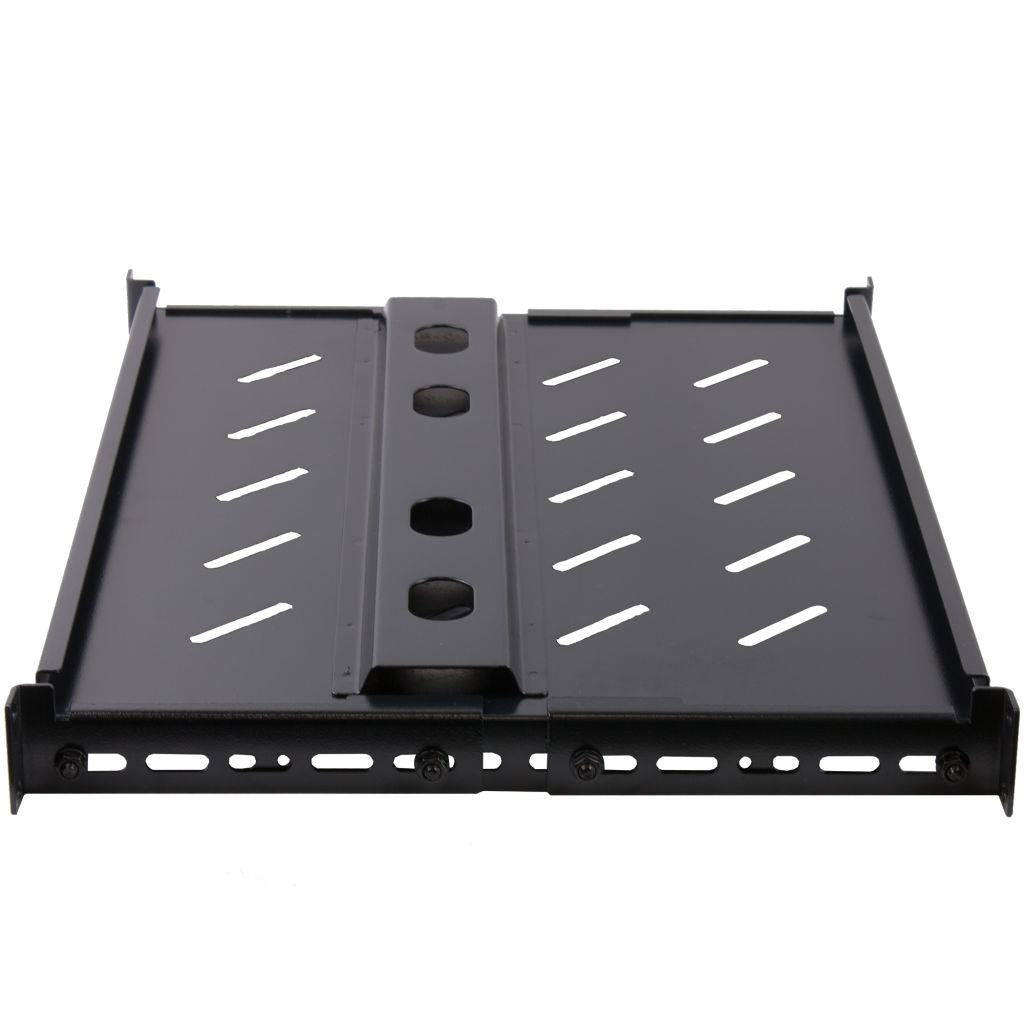 Rockstable 1 HE 19 Zoll Fachboden schwerlast, perforiert | 363mm tief