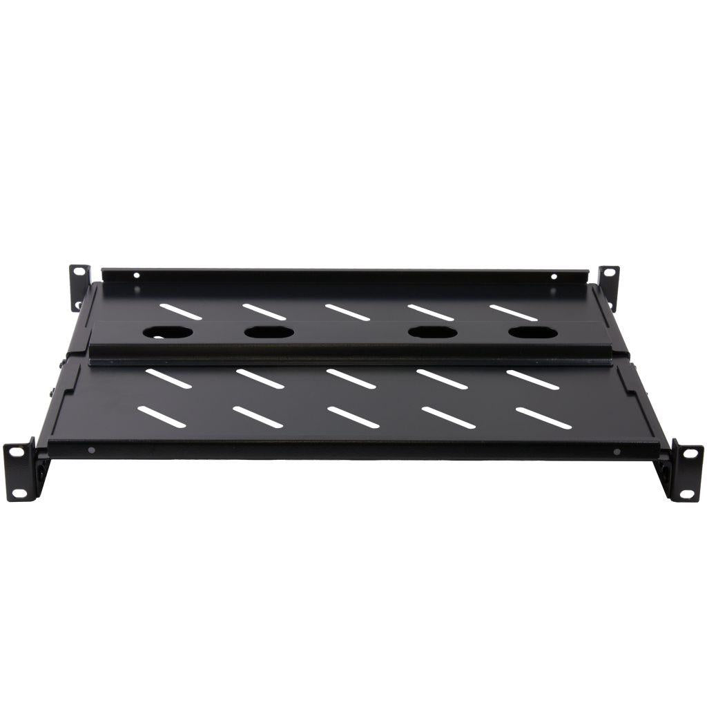 Rockstable 1 HE 19 Zoll Fachboden schwerlast, perforiert | 363mm tief