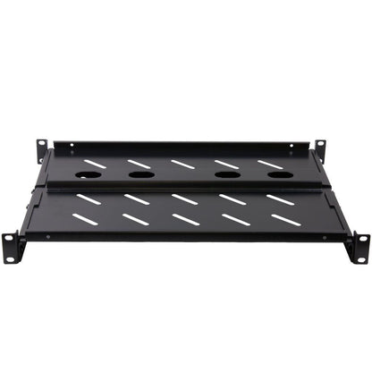 Rockstable 1 HE 19 Zoll Fachboden schwerlast, perforiert | 363mm tief