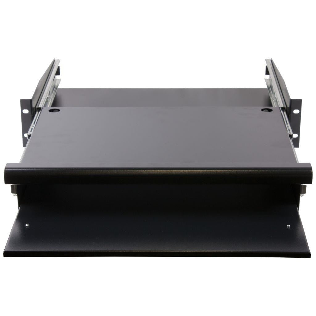 Rockstable 2 HE 19" Schublade - Schubladeneinheit - Schwarz - SPCC - Stahl - 2U - Oval - 48,3 cm (19 Zoll)