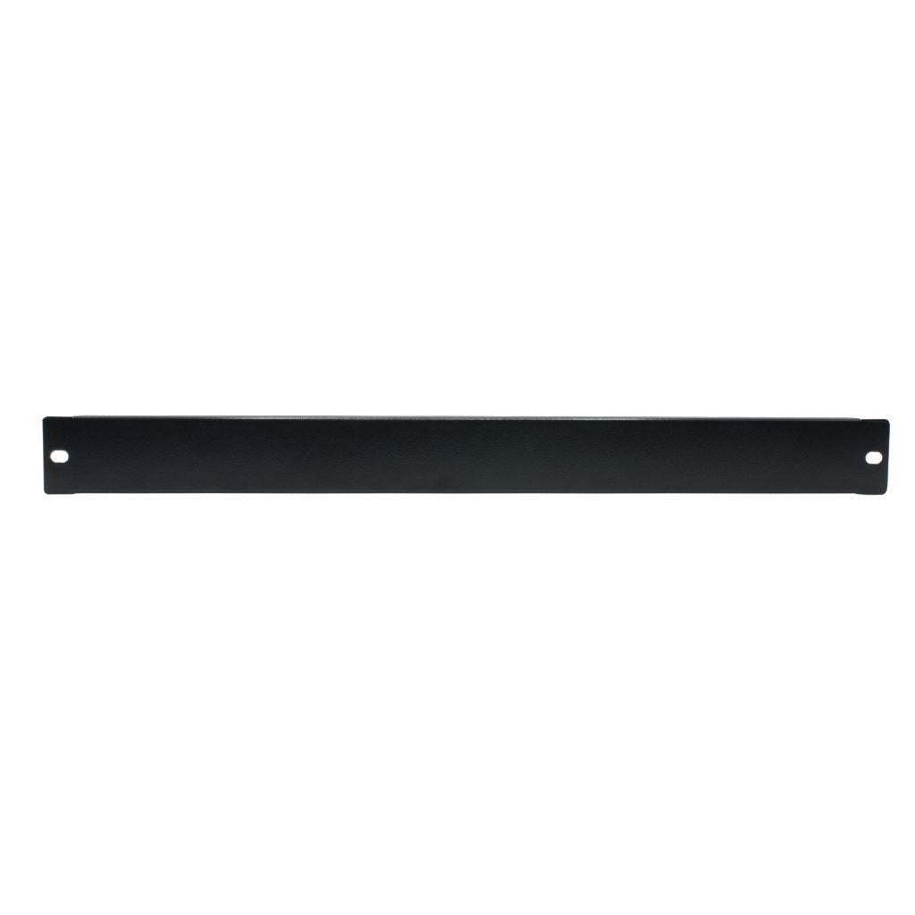 Rockstable 1 HE 19" Abdeckplatte - Regal-Abdeckung - Schwarz - SPCC - Stahl - 1U - Oval - 48,3 cm (19 Zoll)