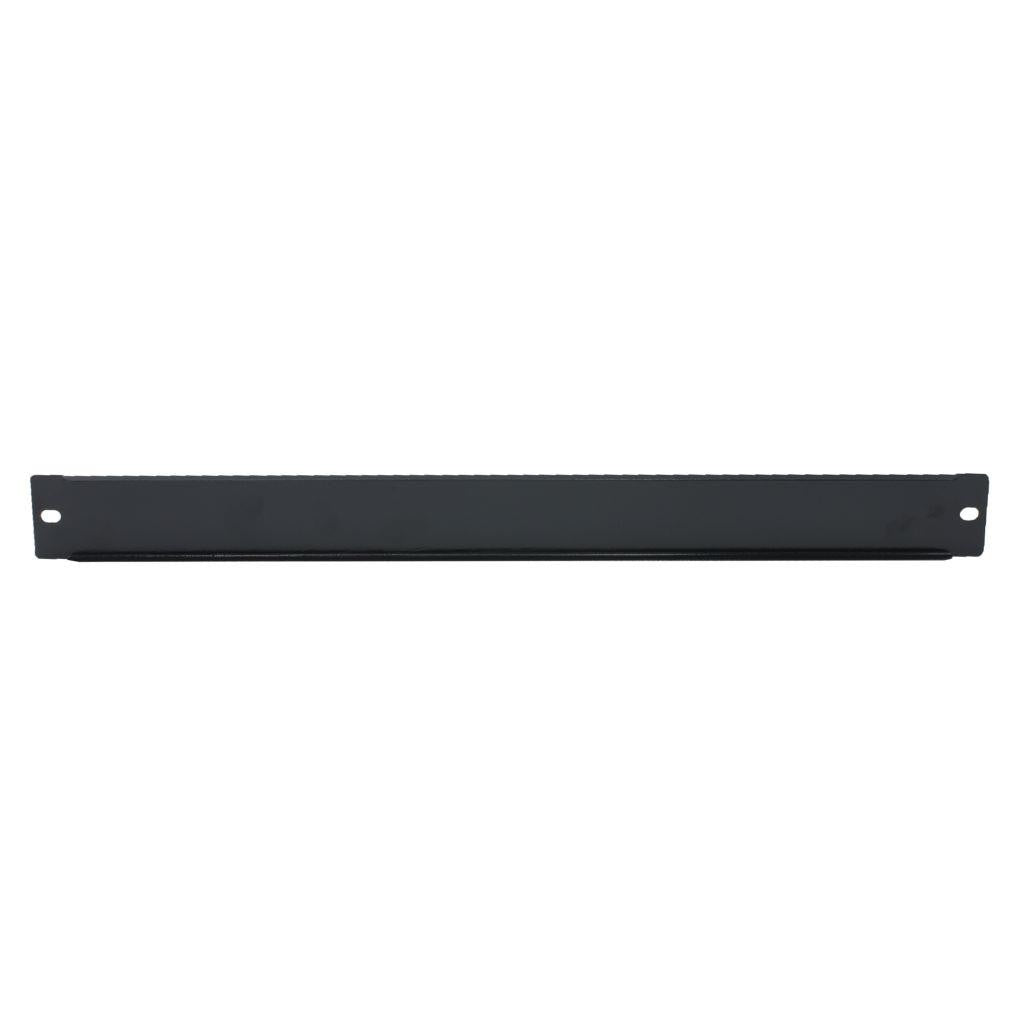 Rockstable 1 HE 19" Abdeckplatte - Regal-Abdeckung - Schwarz - SPCC - Stahl - 1U - Oval - 48,3 cm (19 Zoll)