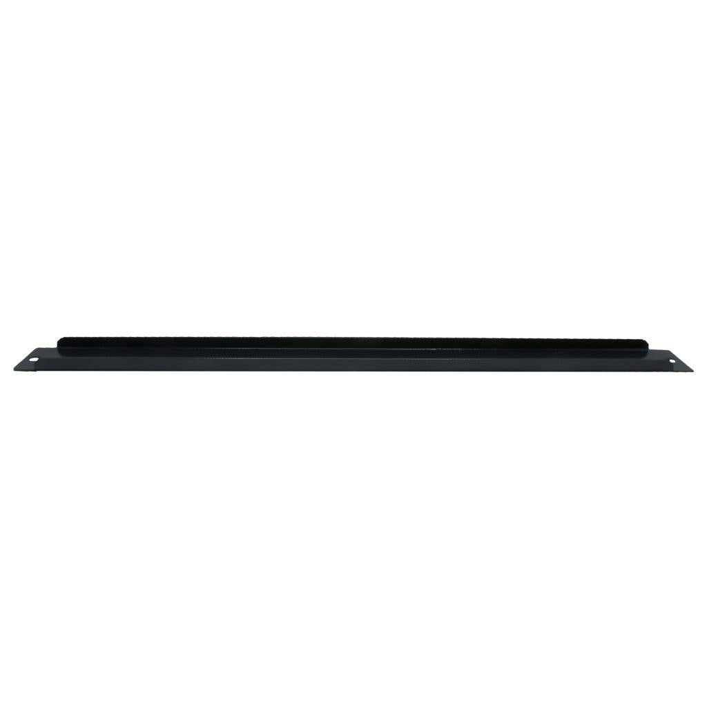 Rockstable 1 HE 19" Abdeckplatte - Regal-Abdeckung - Schwarz - SPCC - Stahl - 1U - Oval - 48,3 cm (19 Zoll)