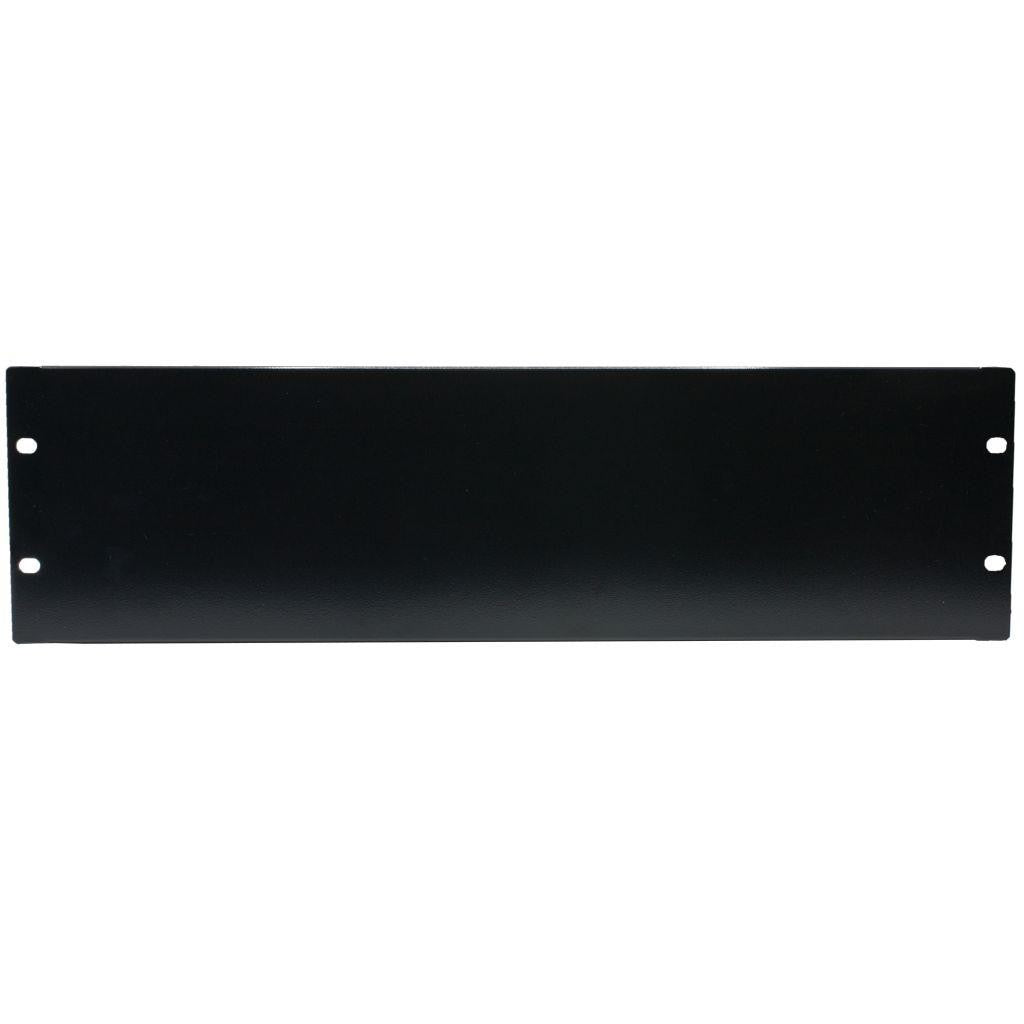Rockstable 3 HE 19" Abdeckplatte - Regal-Abdeckung - Schwarz - SPCC - Stahl - 3U - Oval - 48,3 cm (19 Zoll)