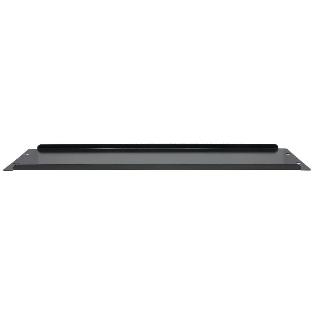 Rockstable 3 HE 19" Abdeckplatte - Regal-Abdeckung - Schwarz - SPCC - Stahl - 3U - Oval - 48,3 cm (19 Zoll)