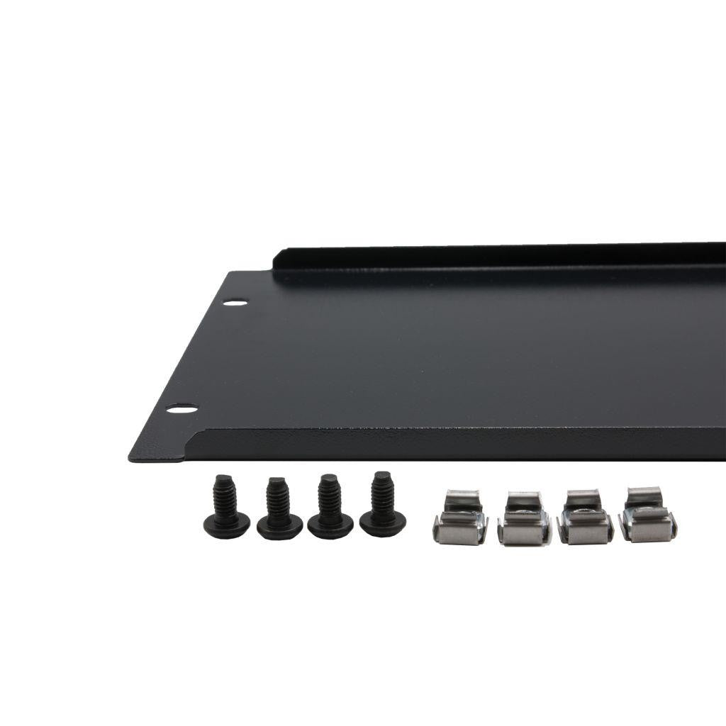 Rockstable 4 HE 19" Abdeckplatte - Regal-Abdeckung - Schwarz - SPCC - Stahl - 4U - Oval - 48,3 cm (19 Zoll)