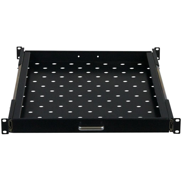 Rockstable 1 HE 19 Zoll Fachboden ausziehbar, perforiert | 740mm tief - RS19-UH612 - 4260714311564